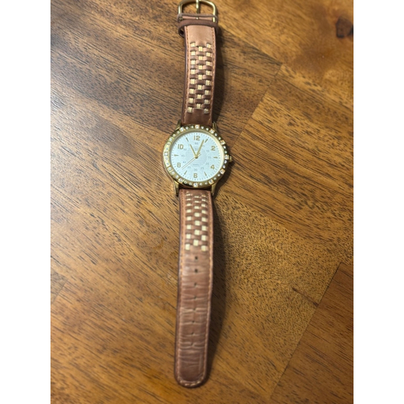 Women's RK Collection Brown & Gold Watch - Picture 1 of 2